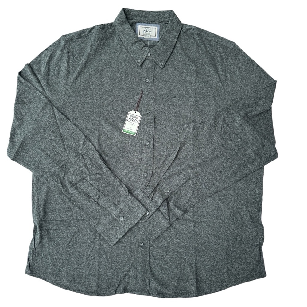 Jos A Bank Long Sleeve Knit 1905 Collection Tailored Fit Button-Down Collar